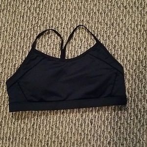 Champion black laser cut sports bra